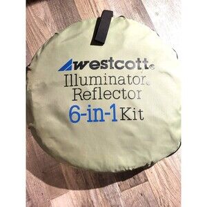 Westcott Photo Illuminator Reflector 6-in-1 Kit Square Portable Pop Up 39 inch